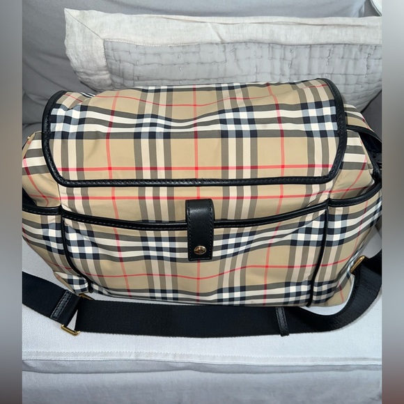 BurberryVintage Check Flap Diaper Bag